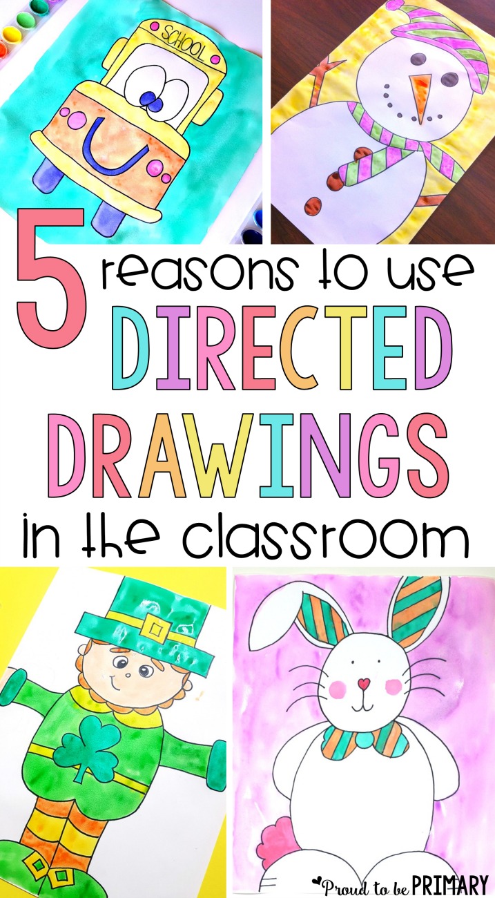 Every teacher should be using directed drawings in the classroom! These art activities for kids not only produce great results and build listening skills, they are fun and build confidence too. This is the ultimate source for step by step tutorials and directed drawing resources (FREE ones included).