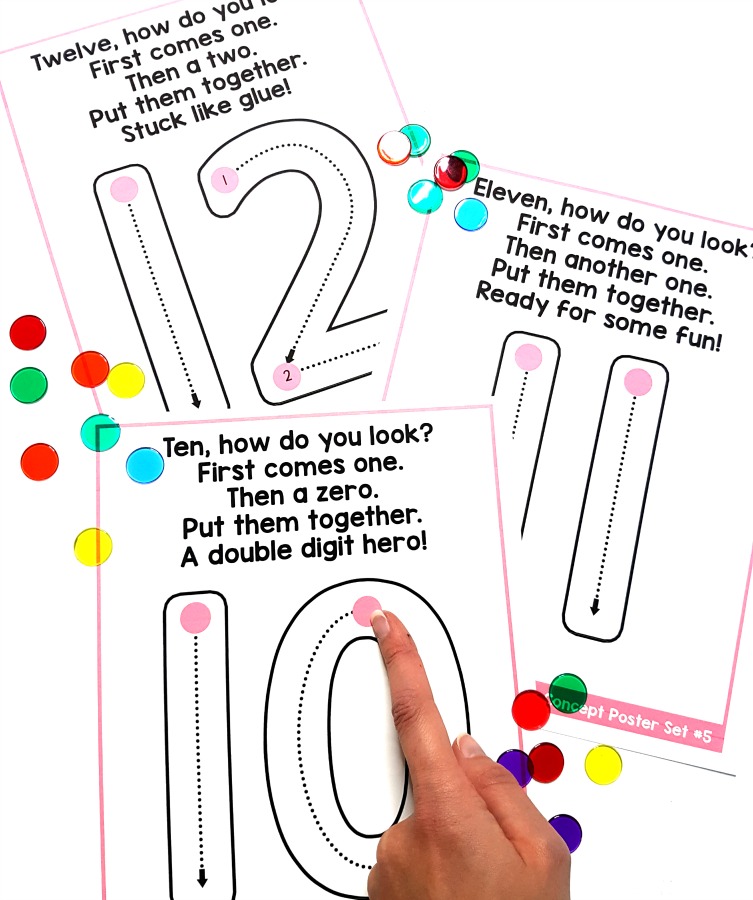 number formation poems for building number sense to 20