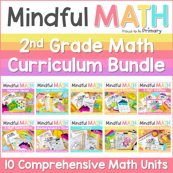 2nd grade math curriculum by proud to be primary