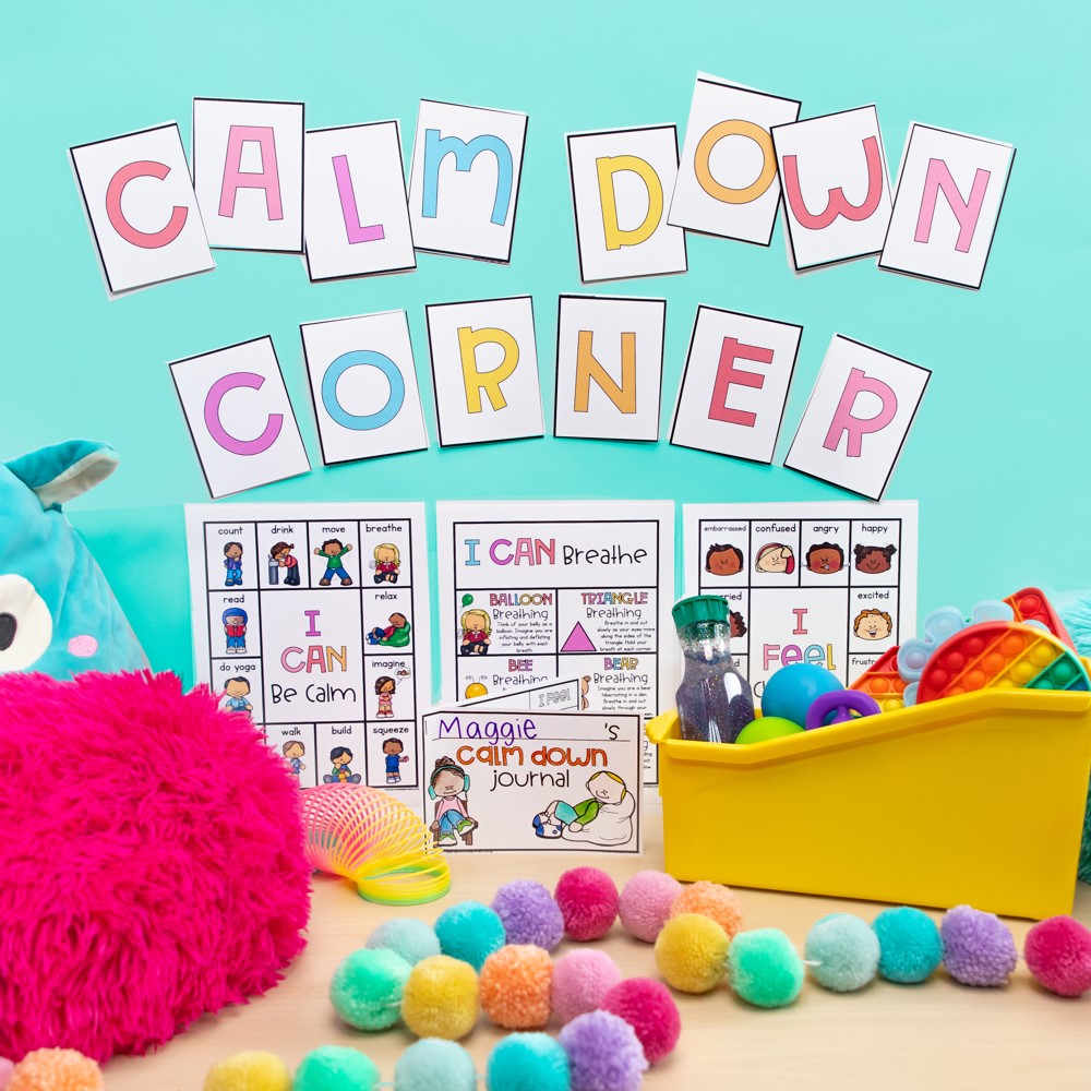 FREE calm down corner kit for the classroom
