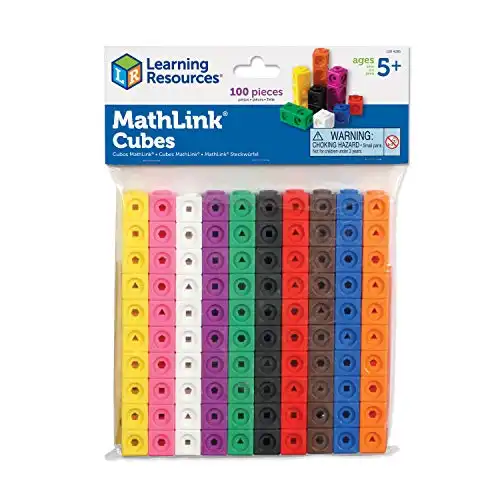 Learning Resources MathLink Cubes STEM Activities, 100 Cubes/Set (LER4285)