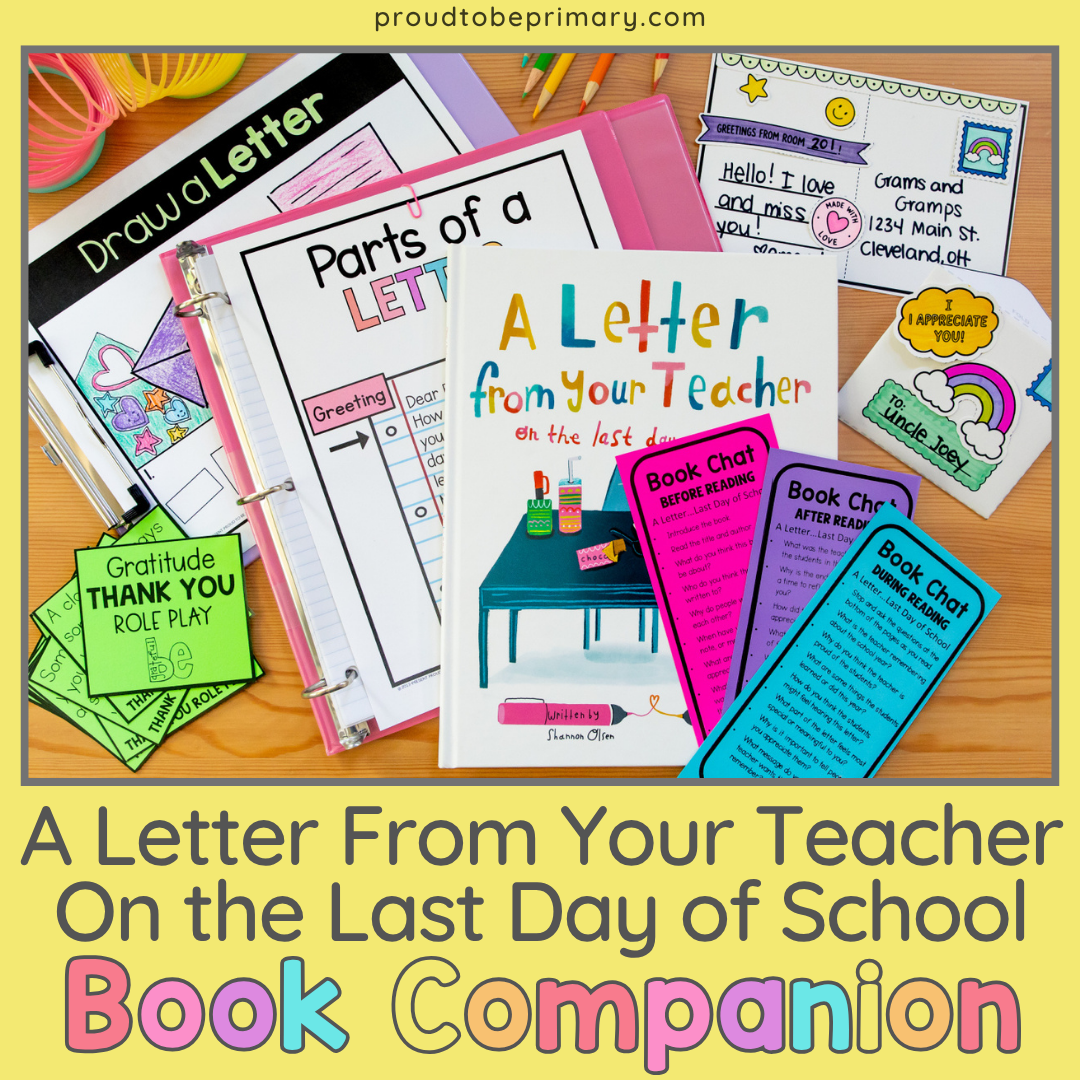 End of Year Lesson Activities: Book Companion – Proud to be Primary